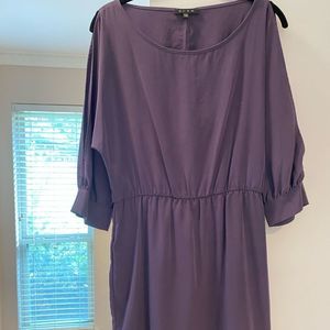 NWOT dark lavender GLAM cold shoulder midi
